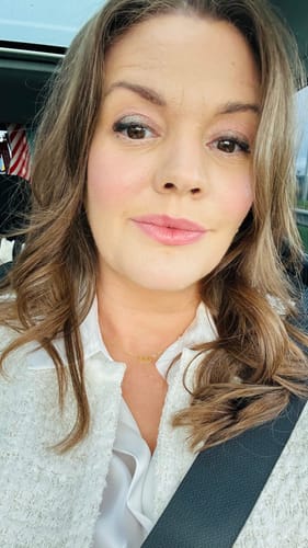Customer photo review of Loulerie Angel Number 333 Necklace