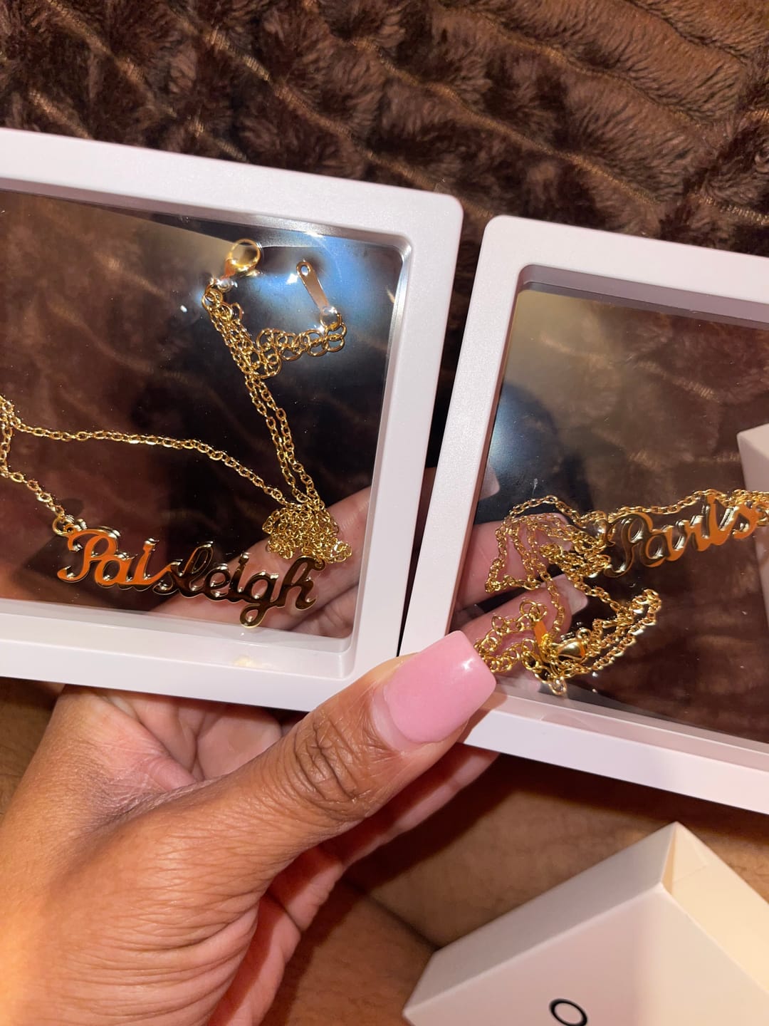 Customer photo review of Kids Custom Name Necklace