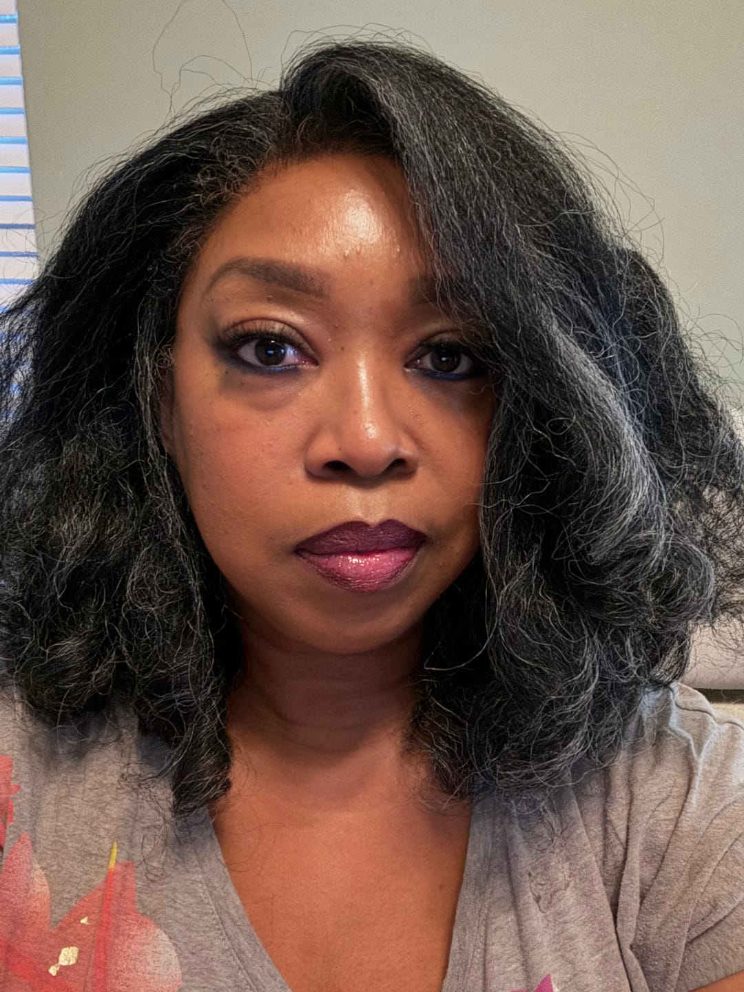 Customer photo review of Sensationnel Curls Kinks Textured Lace Kinky Edges Glueless HD Lace Front Wig - Y-PART KINKY ROLLER SET 16"