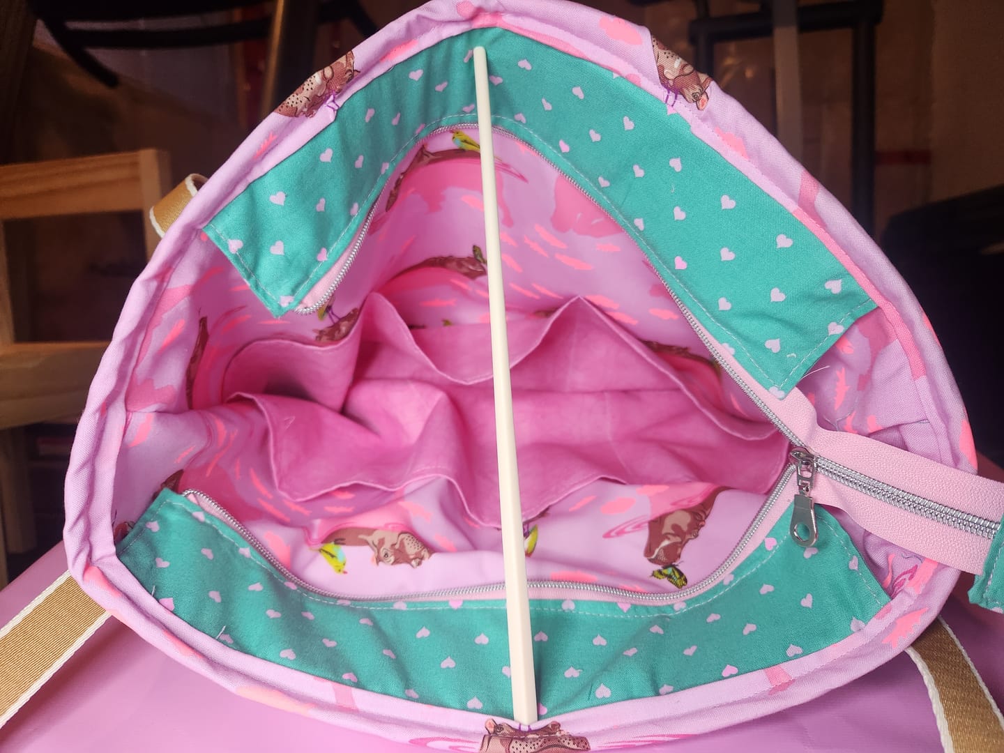 Customer photo review of Candy Floss - #5 Silver Nylon Coil Zipper Tape