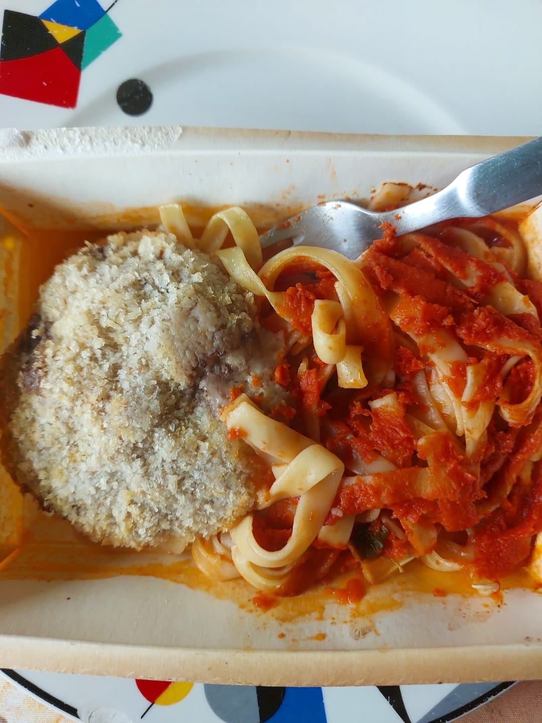 Customer photo review of Polpetone com Talharim ao Molho de Tomate