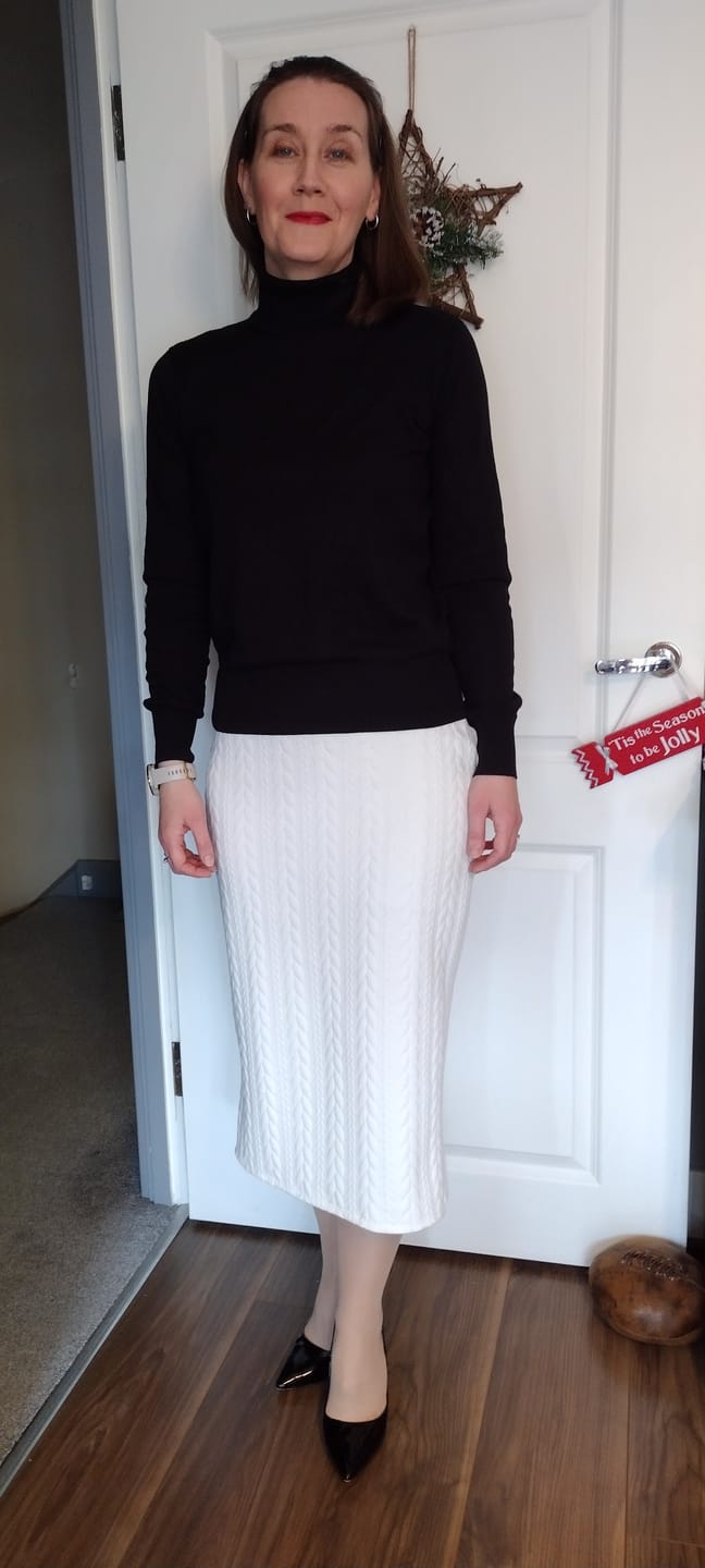 Customer photo review of Cable Knit Jersey Fabric