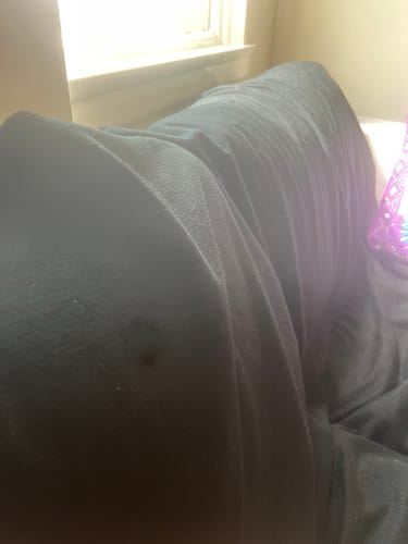 Customer photo review of Waterproof Splash Blanket™️ - Black Bamboo Summer Blanket