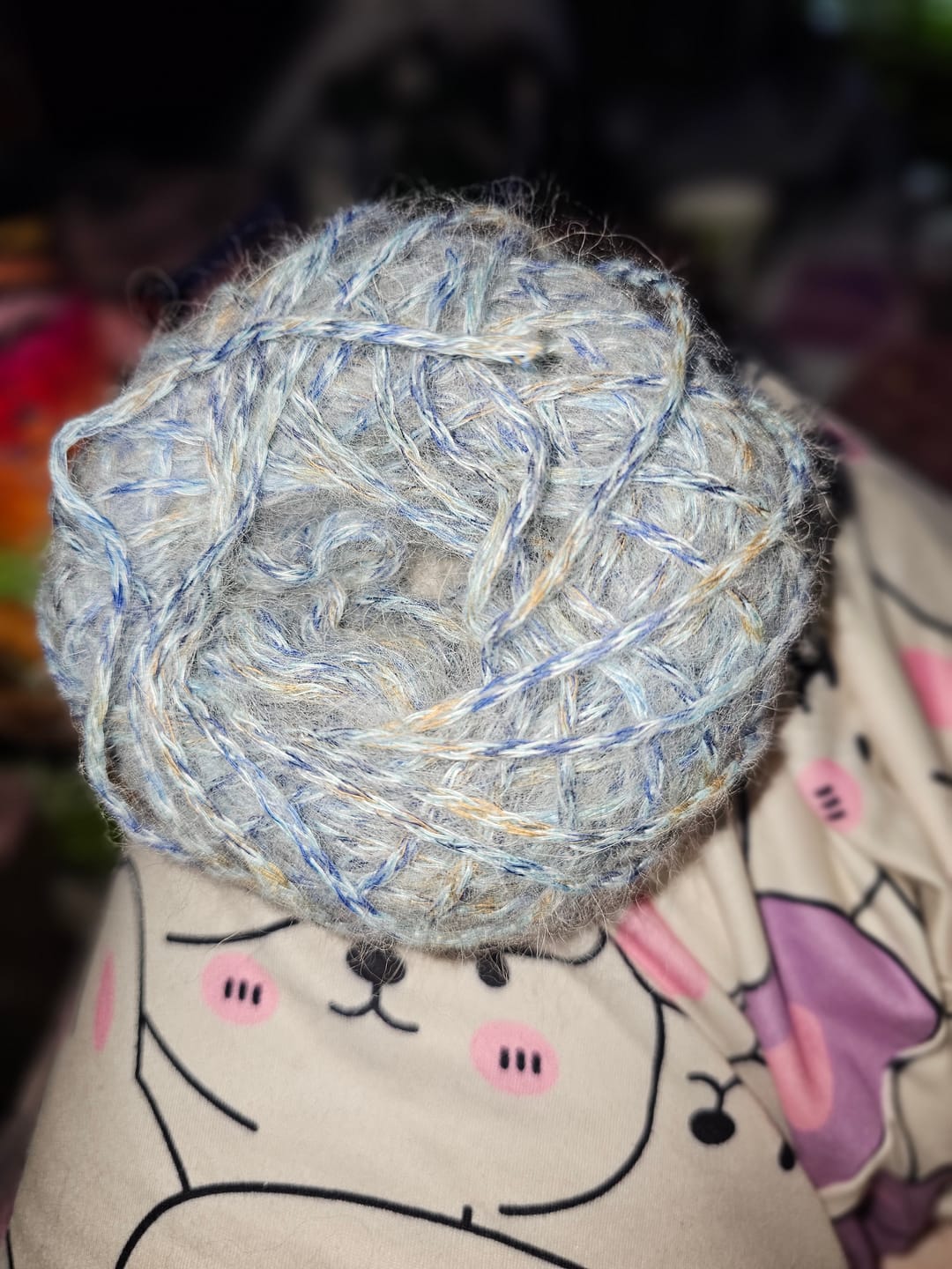 Customer photo review of Extra 2 Mystery Balls of Yarn