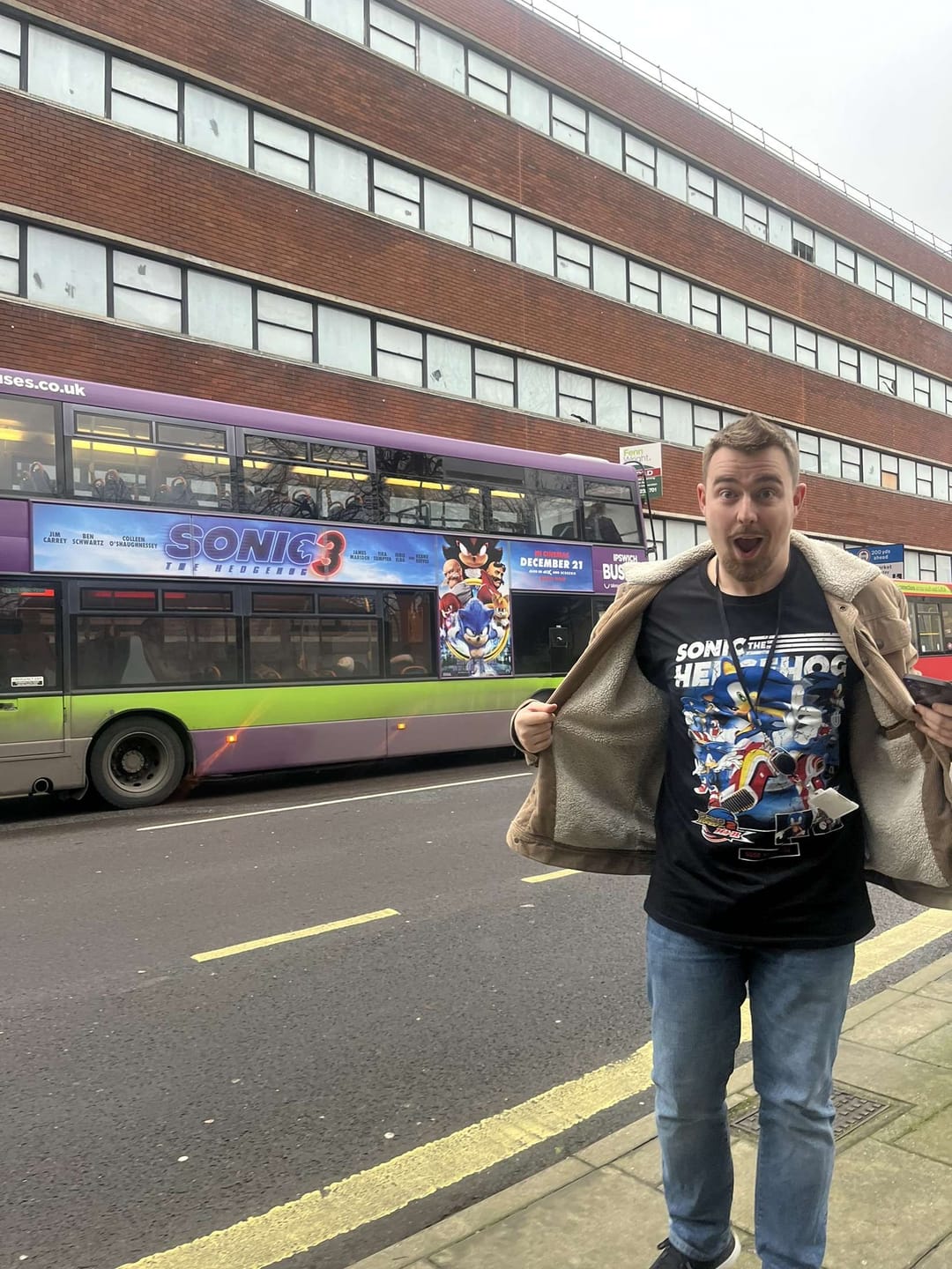 Customer photo review of Video Games 'Sonic Adventure 2 Battle: Sonic' Staple T-Shirt