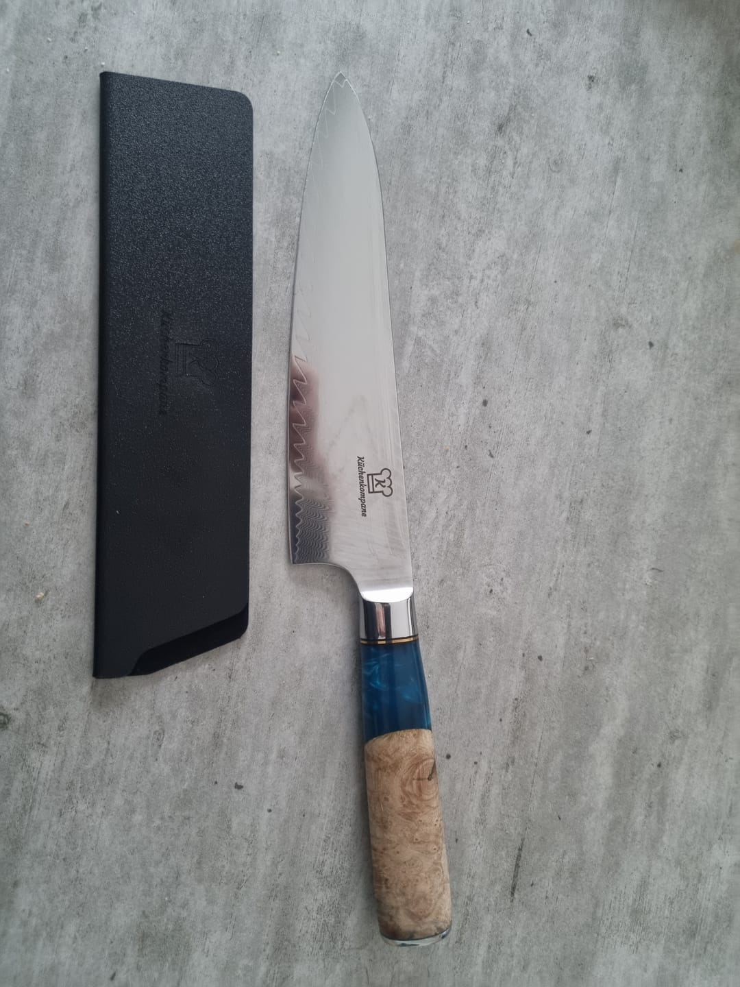 Customer photo review of Damast Chef Messer