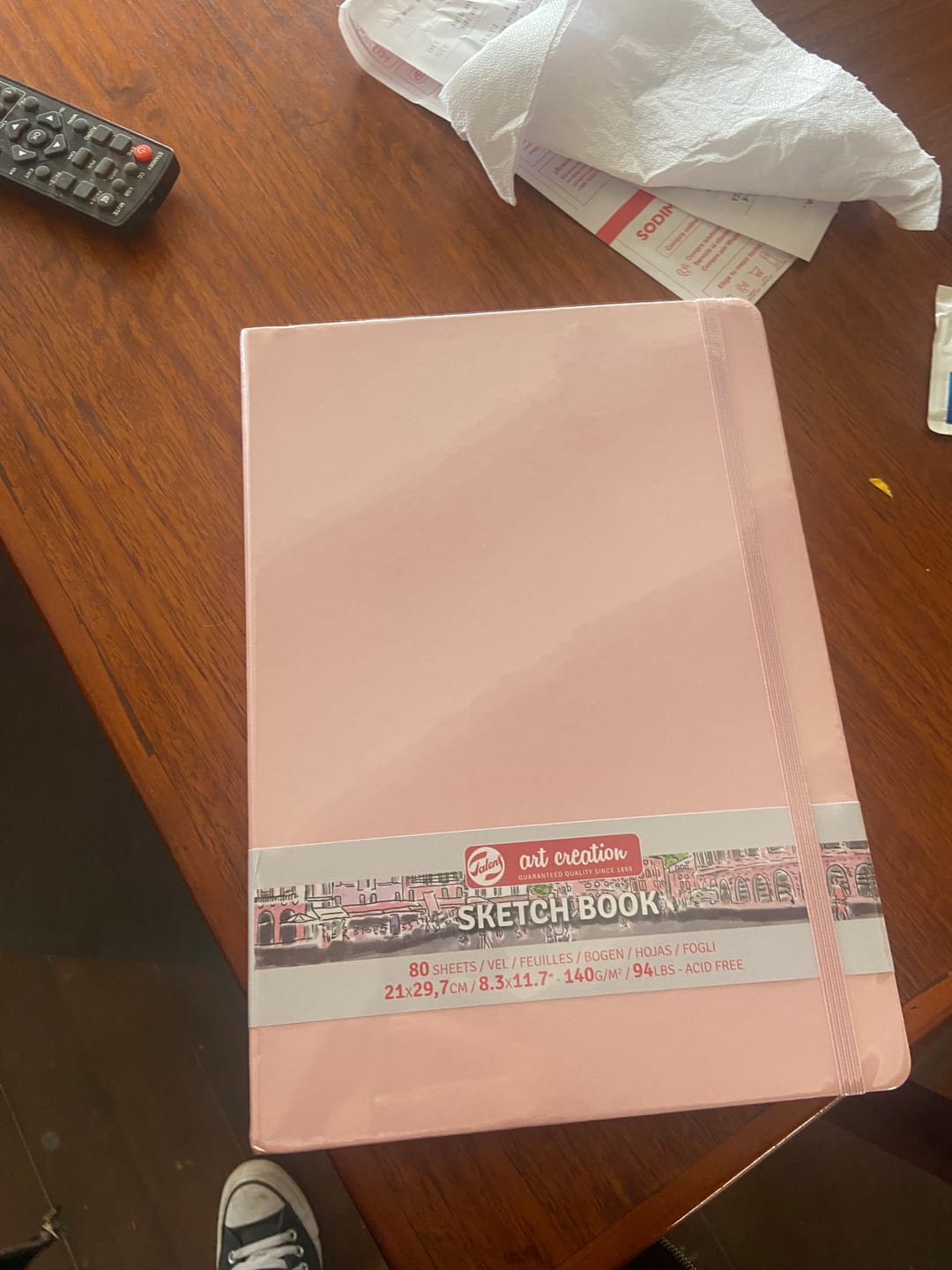 Customer photo review of Talens Art Creation Sketch Book - Libreta Pastel Pink 80 Hojas 140 g/m2
