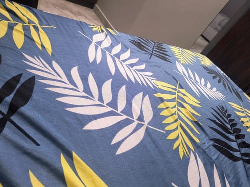 Customer photo review of Flo Aloe Vera Gel Infused Waterproof Mattress Protector