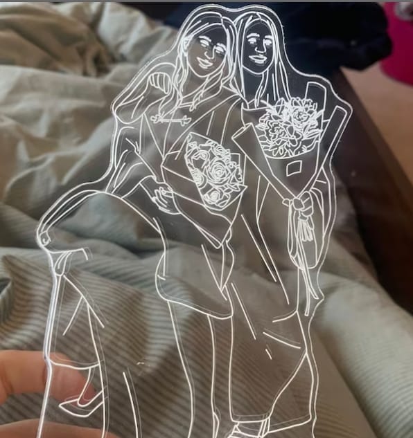 Customer photo review of Custom Photo 3D Lamp