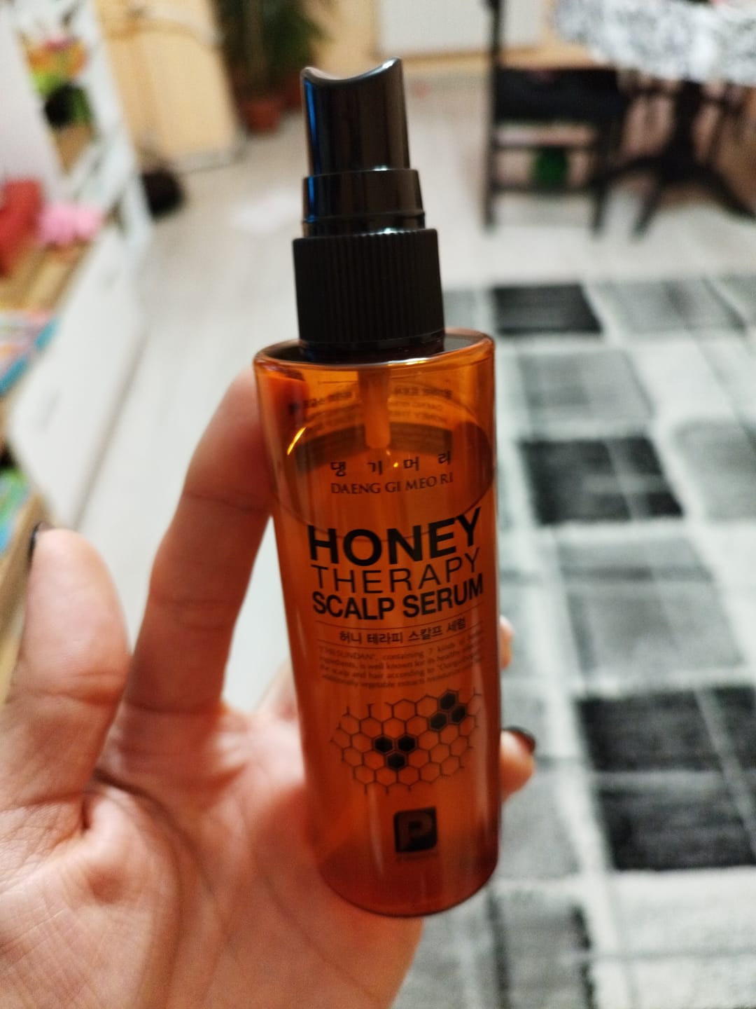 Customer photo review of Успокояващ и подхранващ серум за скалп с пчелно млечице Doori Honey Therapy