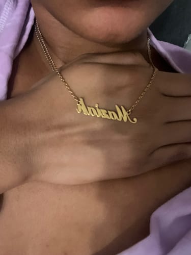 Customer photo review of Personalized Name Necklace