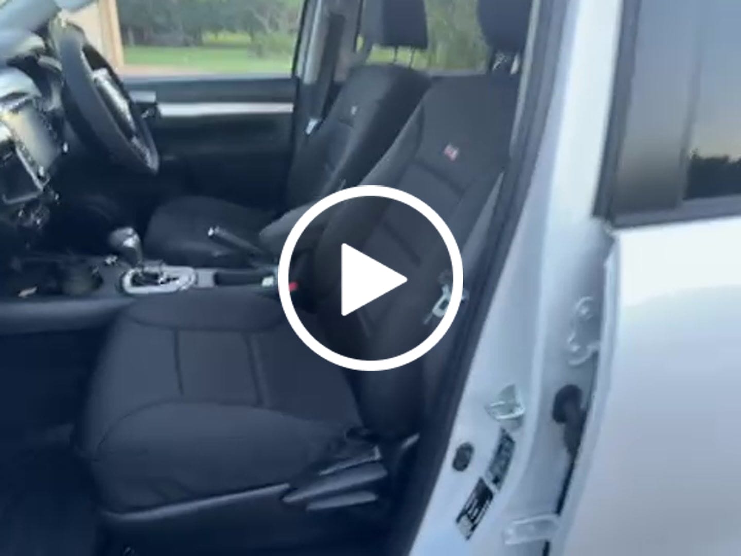 Customer video review of Sharkskin Front Seat Covers for Toyota Hilux SR / SR5 (07/2015-ON)