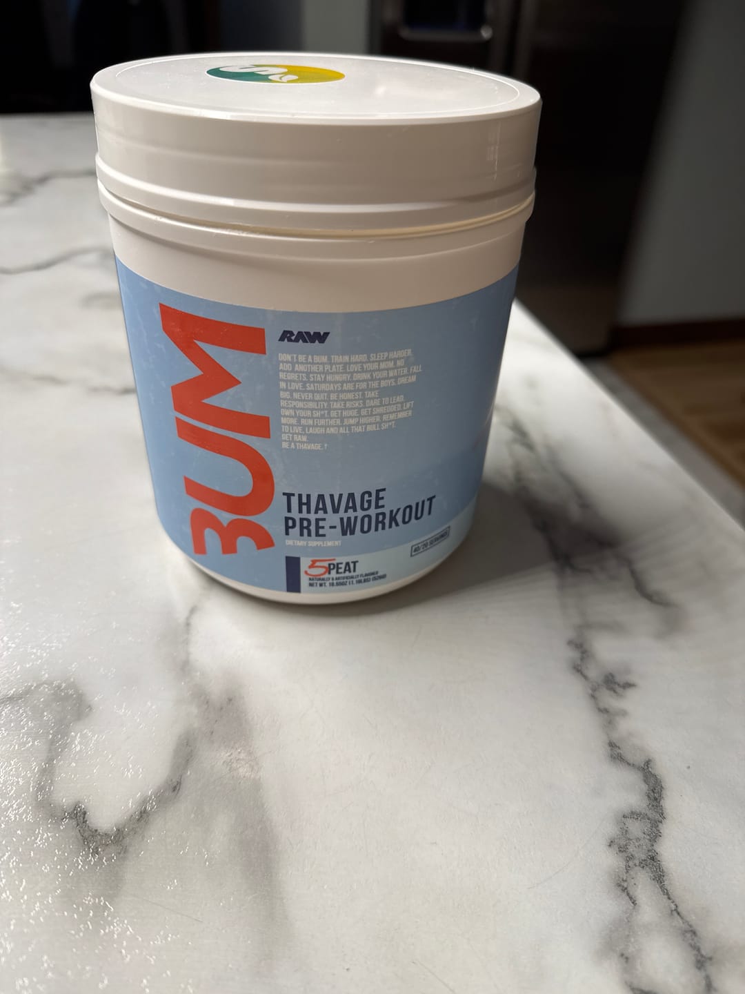 Customer photo review of CBUM - Thavage Pre-Workout 21oz