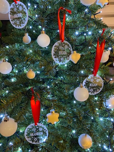 Customer photo review of Weihnachtsdeko mit Schneeflocken