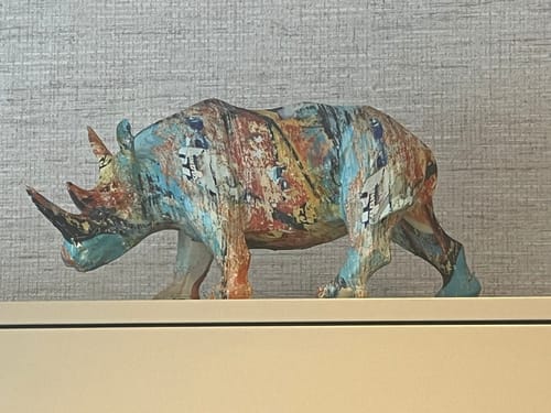 Customer photo review of Watercolor Rhyno 34 x 12,5 x 16,5 cm