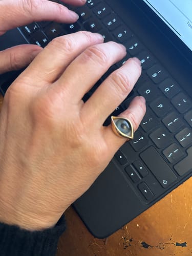 Customer photo review of Custom Dali Eye Ring
