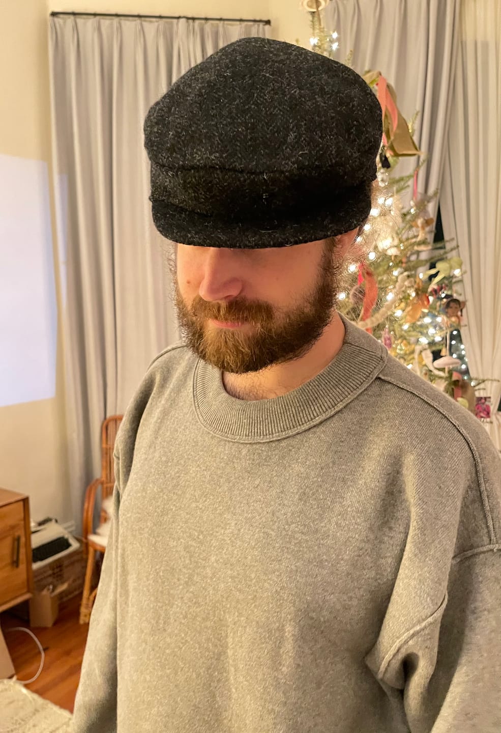 Customer photo review of Tweed Vintage Flat Cap