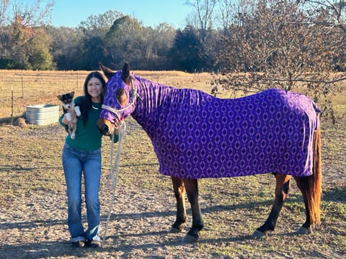 Customer photo review of LEXIE FULL BODY LYCRA EQUINE BODYSUIT