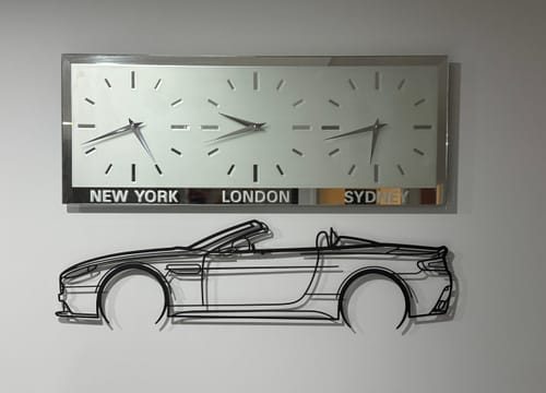 Customer photo review of Your Custom Car Silhouette Metal Wall Art