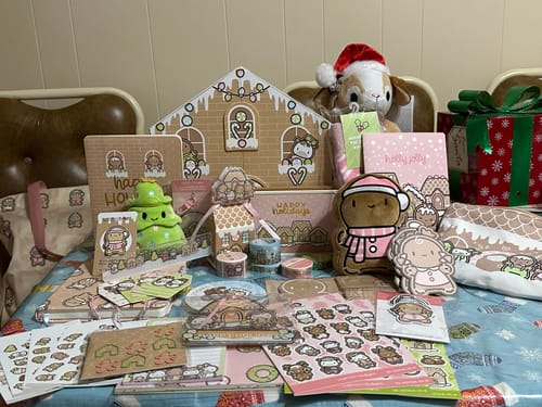 Customer photo review of Gingerbread Holiday Advent Calendar