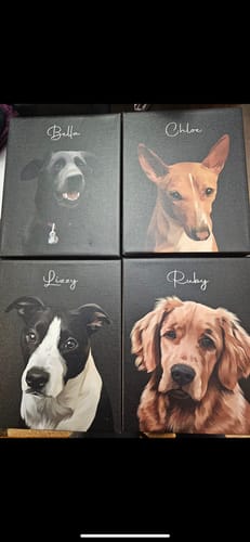 Customer photo review of Pet Art Canvas Wrap