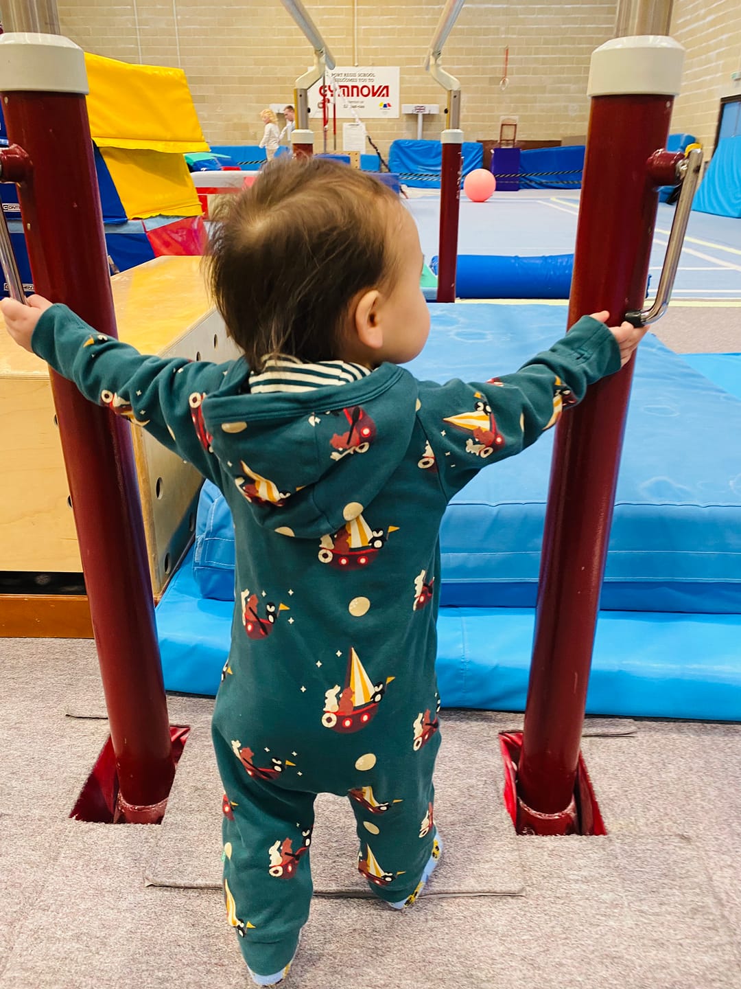 Customer photo review of Stormy Seas Reversible Hooded Snug As A Bug Suit