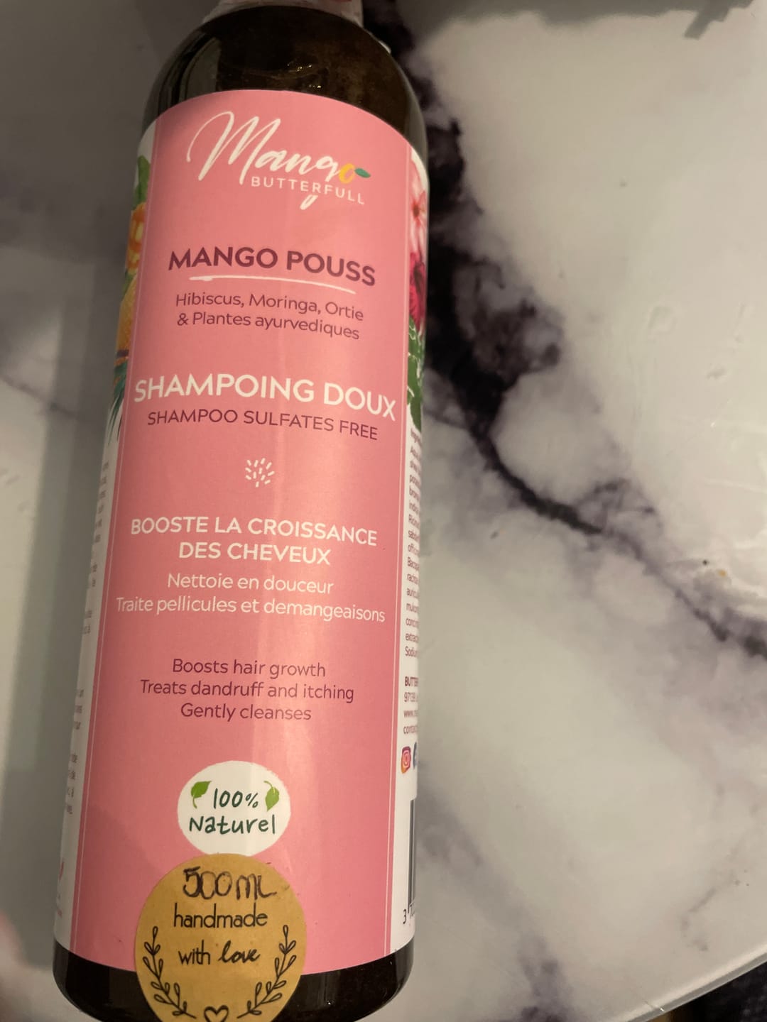 Customer photo review of Shampoing Doux POUSS