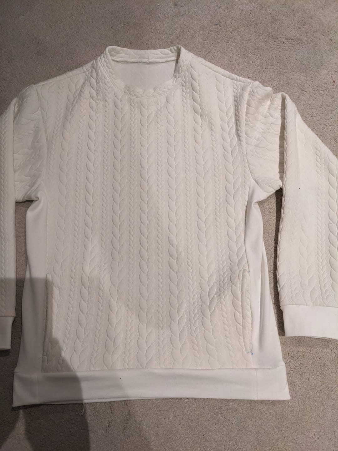 Customer photo review of Cable Knit Jersey Fabric