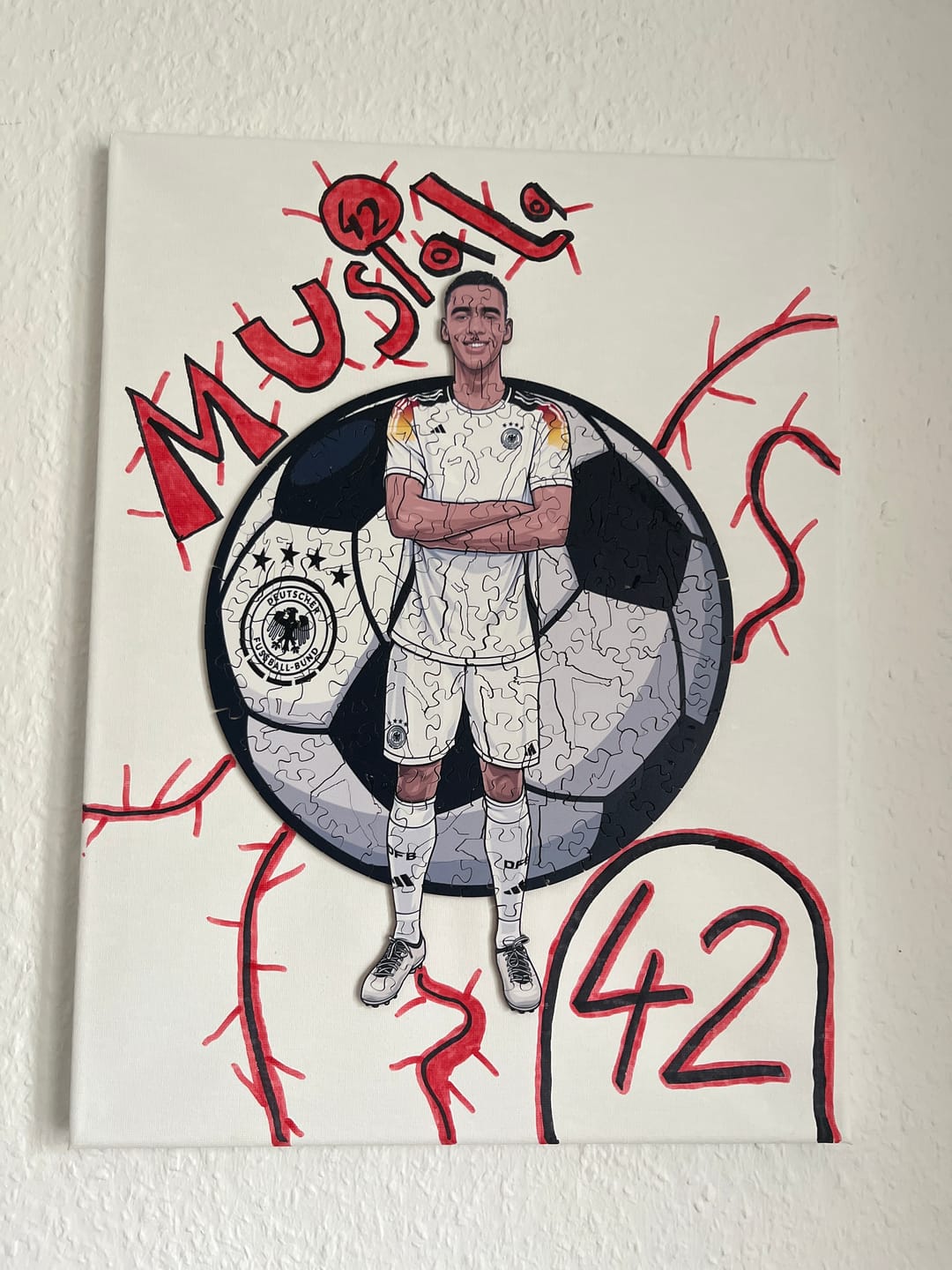Customer photo review of Jamal Musiala - Holzpuzzle