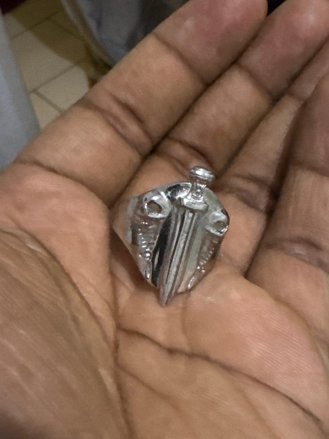 Customer photo review of CATACOMB SWORD RING