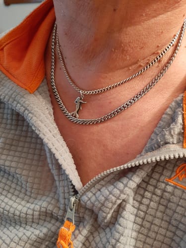 Customer photo review of CLEAN CUBANA CHAIN. - 6MM WHITE GOLD