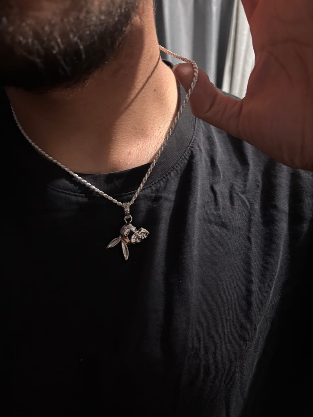 Customer photo review of SKULLBOY PENDANT