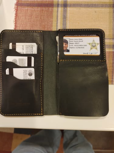 Customer photo review of Badge Long Wallet