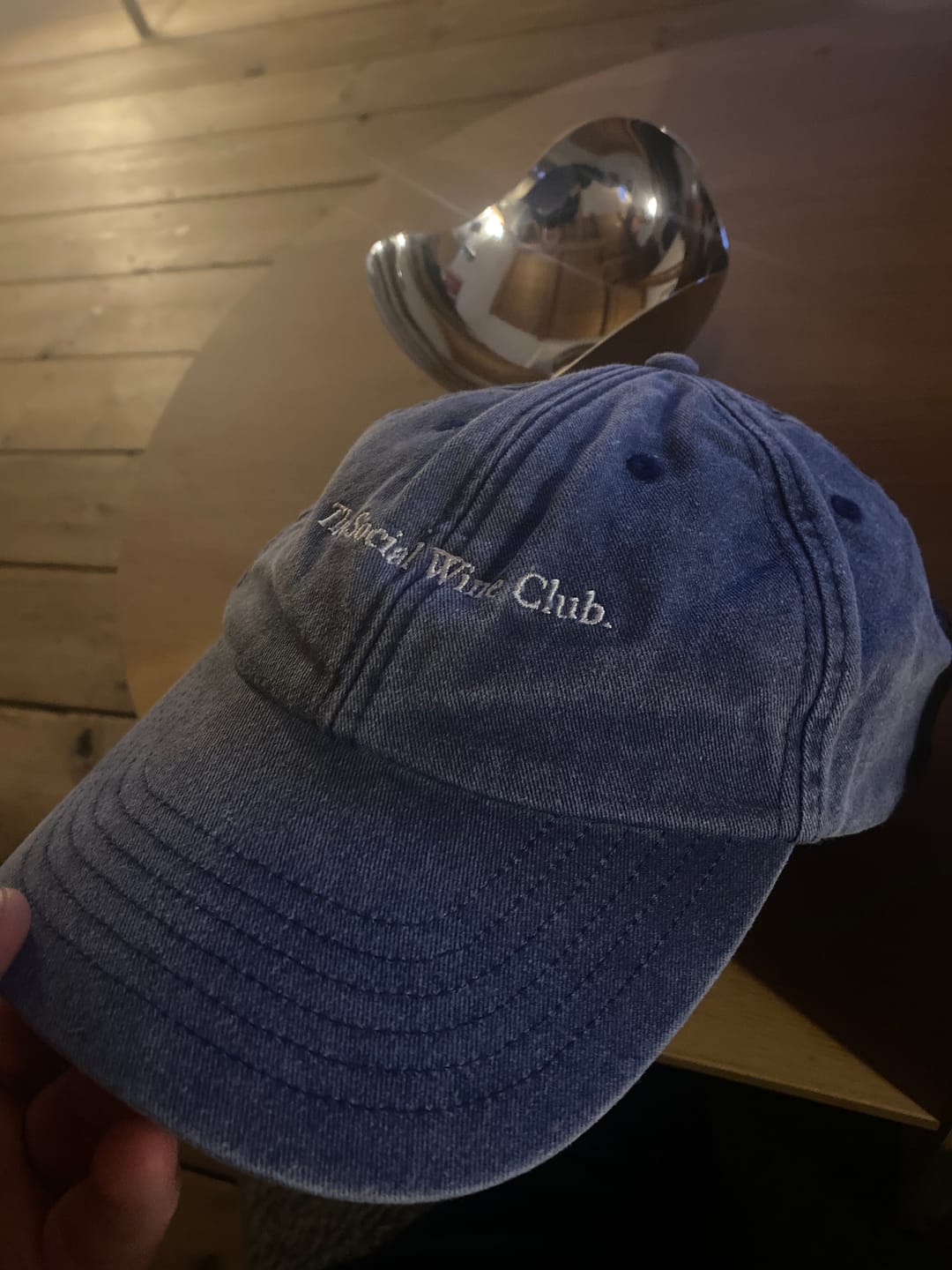 Customer photo review of The Social Wine Club. Vintage Hat
