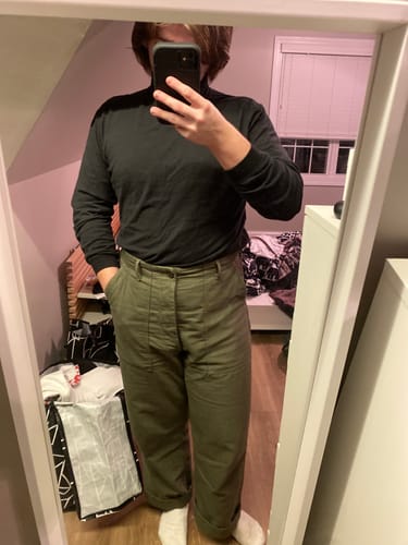 Customer photo review of Vietnam War OG-107 Utility Fatigue Pants