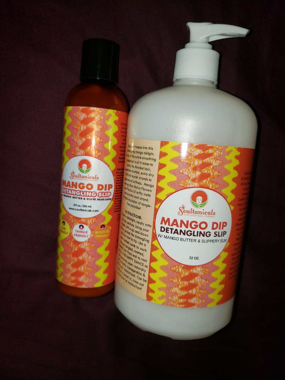 Customer photo review of Mango Dip Detangling Slip