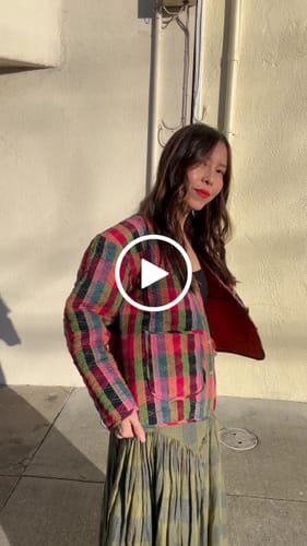 Customer video review of VERONA REVERSIBLE JACKET | CITRUS CHEX