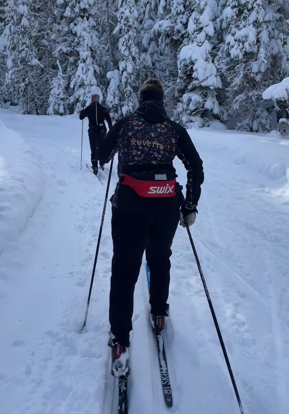 Customer photo review of Winter Training Jacket - Black & Pink Floral