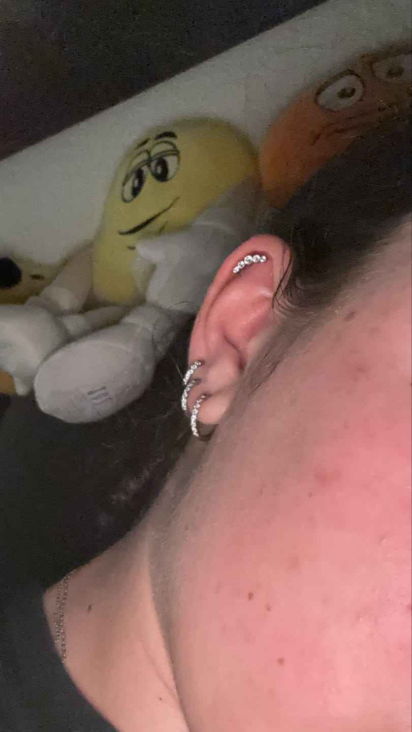 Customer photo review of Klara Set Ohrringe | 18K vergoldet
