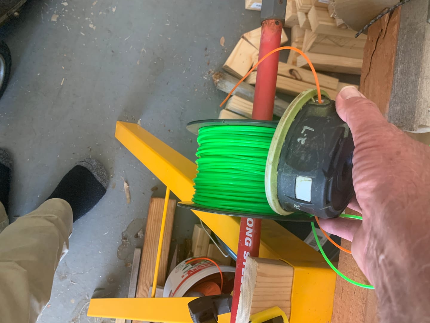 Customer photo review of X-LINE 2.4mm Round Commercial Grade Brushcutter Trimmer Line 430m Spool