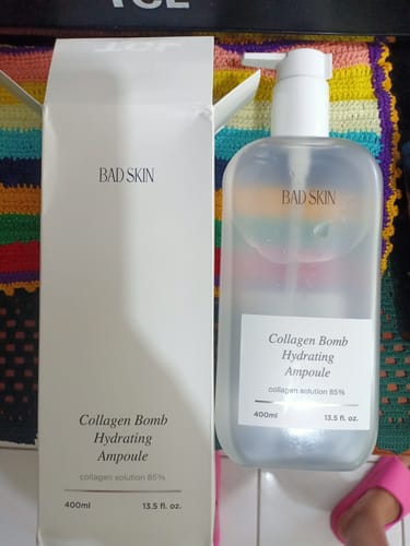 Customer photo review of Bad Skin™ Korean Collagen Bomb Hydrating Ampoule