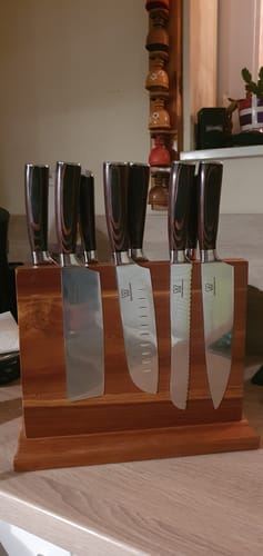 Customer photo review of Messerset Premium 8-teilig + Gratis Kochkurs & e-Buch
