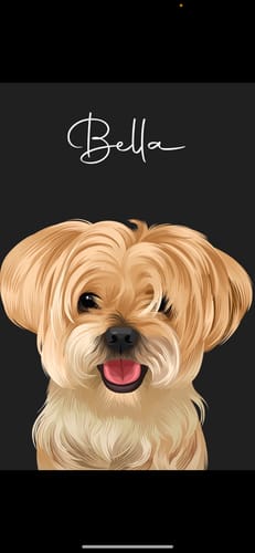 Customer photo review of Pet Art Canvas Wrap