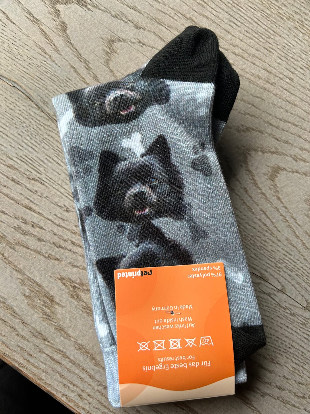 Customer photo review of Jouw foto - Gepersonaliseerde sokken