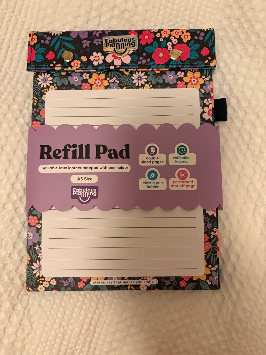 Customer photo review of A5 Refill Pad - Floral