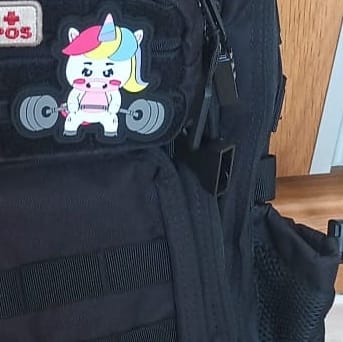 Customer photo review of Parche Unicornio Bodybuilder