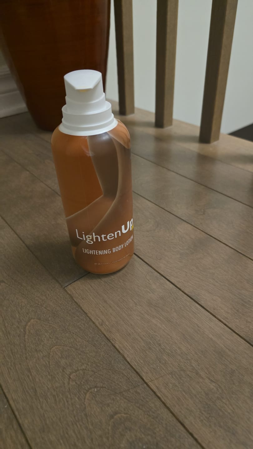 Customer photo review of LightenUp PLUS Lightening Body Lotion 400 ML