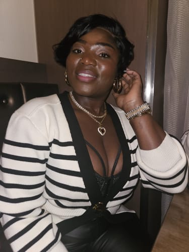 Customer photo review of V-Neck Knitted Cardigan