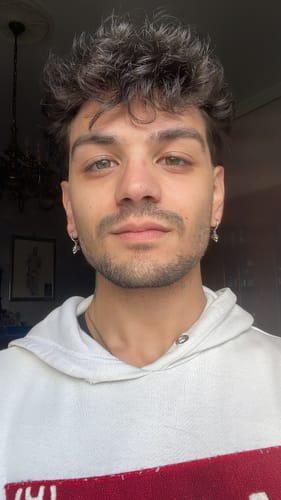 Customer photo review of Death Hoop Earrings