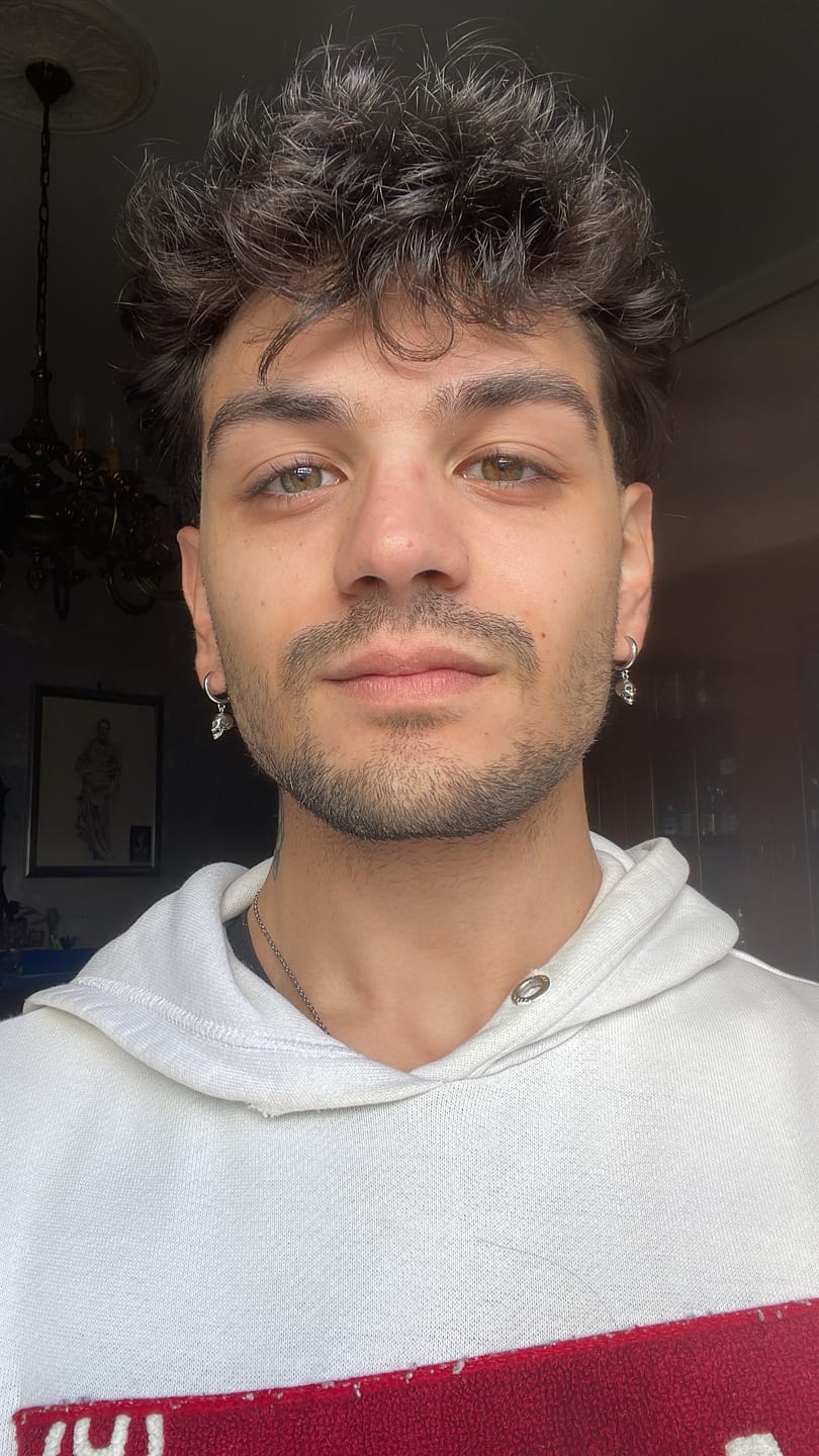 Customer photo review of Death Hoop Earrings